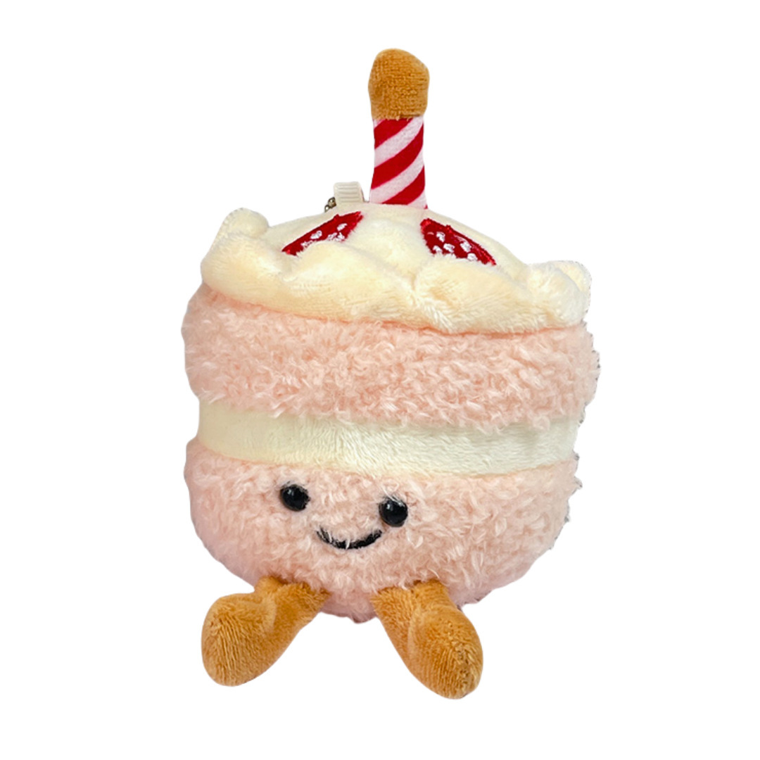 Wholesale of cute simulation cakes, plush hangers, birthday gifts, plush toys, figurines, cake dolls, and cloth dolls Item Picture