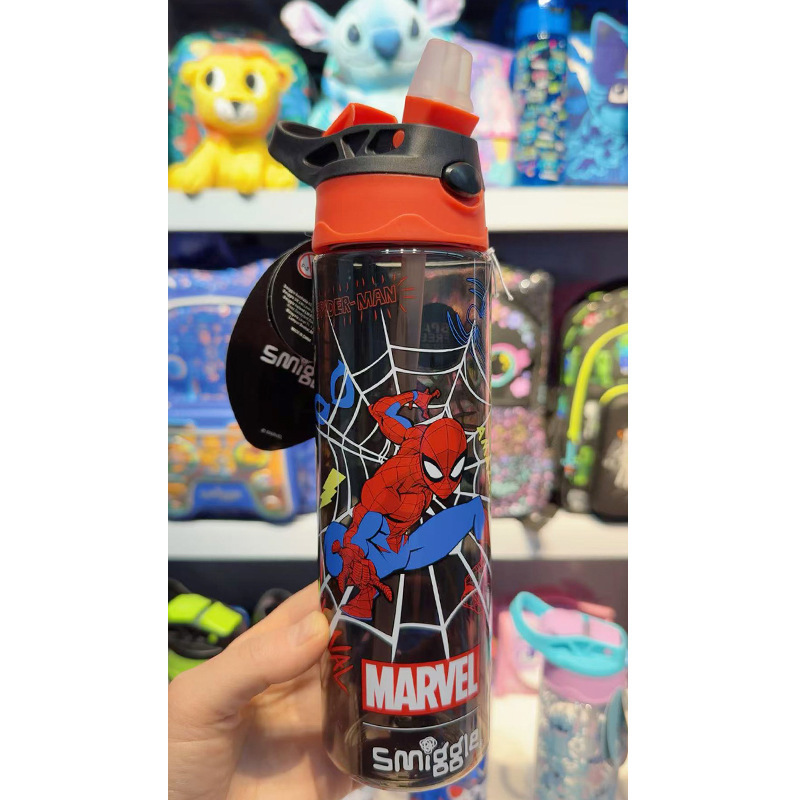 Australian smiggle straw water cup for boys, girls, children and students is a lightweight and transparent portable cup with a large capacity of 650ml details Picture