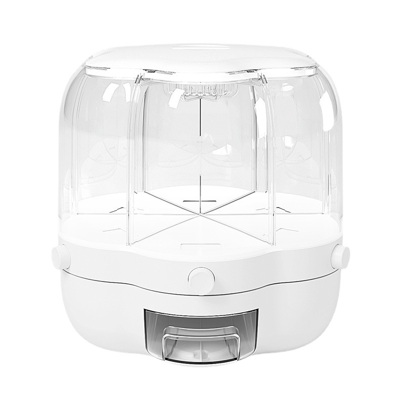 The compartment-pressed type rice bucket, insect-proof and moisture-proof grain storage box, separated storage box, rotating storage tank and storage box