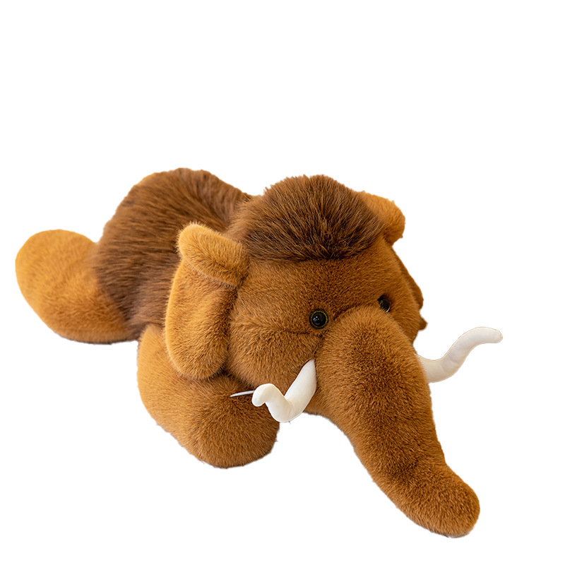 Wholesale cartoon mammoth plush toy figurines, mammoth dolls, children's birthday gifts, children's sleeping pillows Item Picture