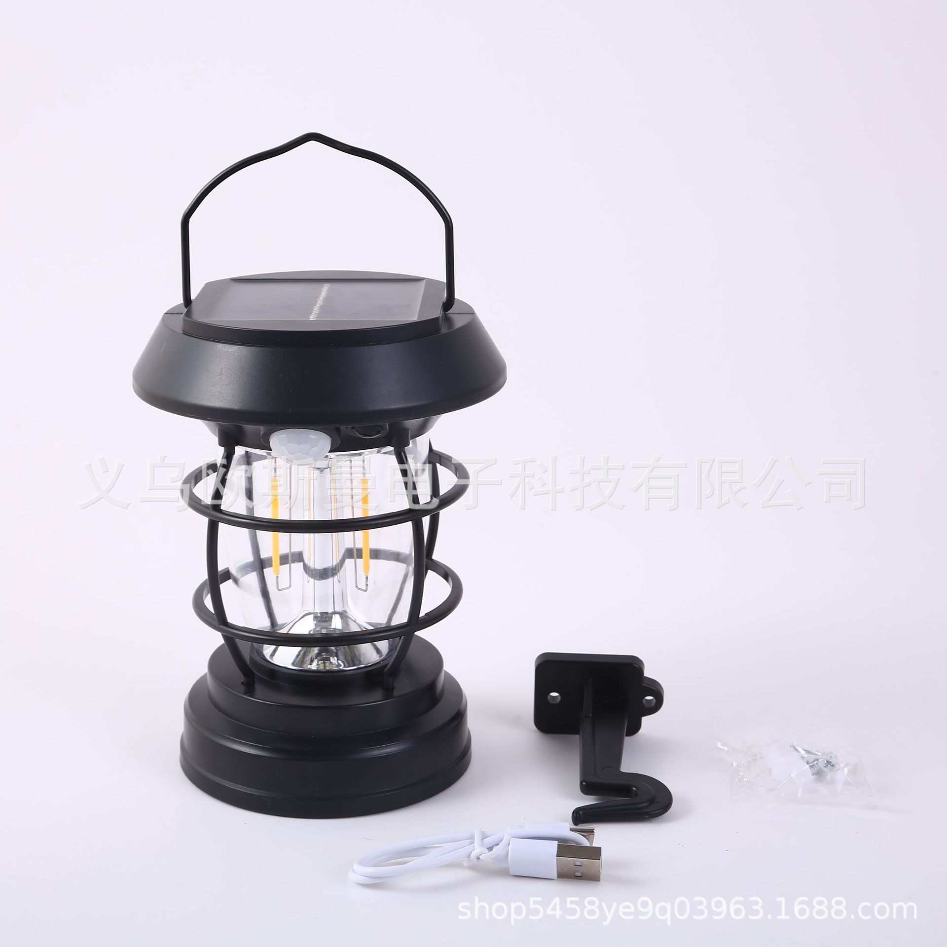 Solar-powered camping lights, outdoor lights, illuminated lanterns, camping lights, charging atmosphere lights, outdoor tent lights, super bright Item Picture