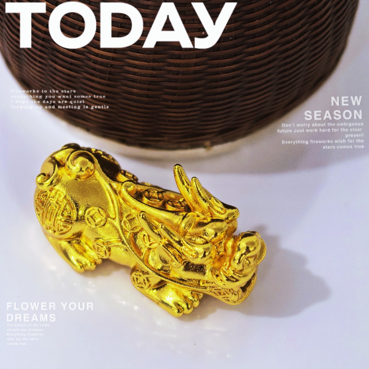 德优匠貔貅实心手串石膏金银首饰皮丘吊坠加工倒模打金工具产品图