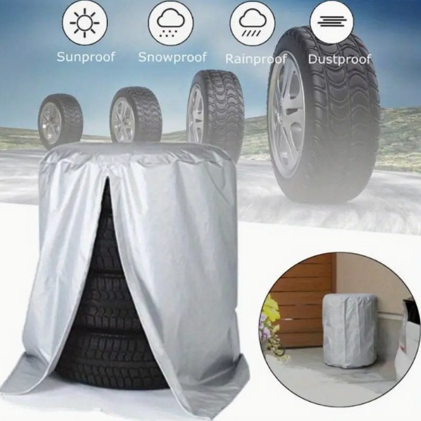 代发跨境汽车备胎罩防晒防雨防霜雪挡前挡加拉链轮胎罩汽车车衣罩