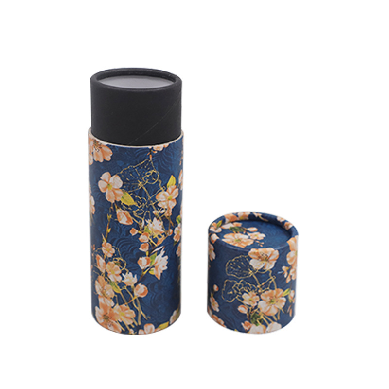 Customized hard cylindrical paper boxes, paper cans, cowhide souvenir gift boxes, gift packaging, and round paper box cylinders from the original manufacturer Specification drawing