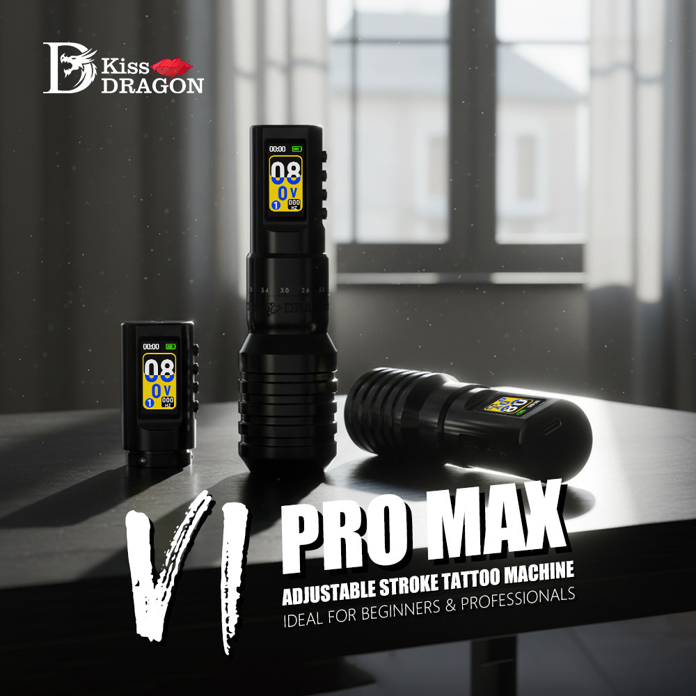 shanilak  龙之吻拳击手R350可调无线纹身笔刺青纹绣一体机美妆工具