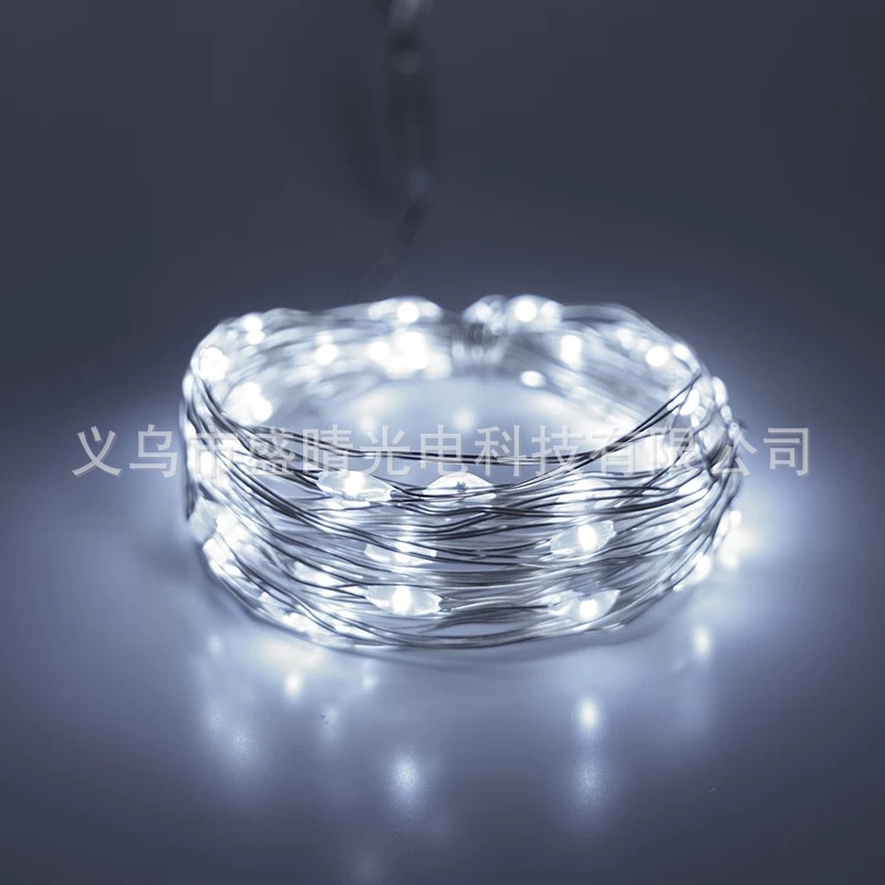 Cross-border customizable small white box 3-5 meters, Amazon's best-selling Christmas decorative led copper wire light small white box Specification image