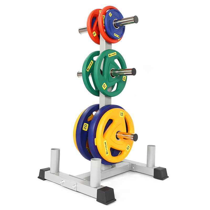 Barbell storage rack, home barbell bar, Olympic bar placement rack, gym lifting large hole barbell plate rack Specification image