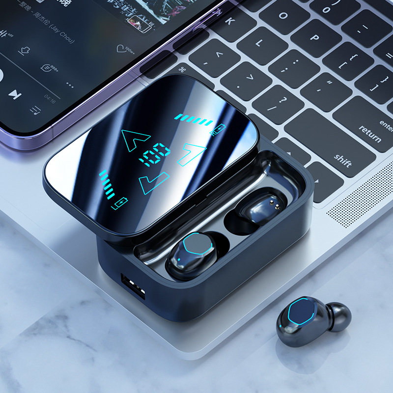 TWS inalámbricos M48 auriculares bluetooth estéreo de alta calidad de sonido cero latencia gran batería reducción de ruido true wireless details Picture