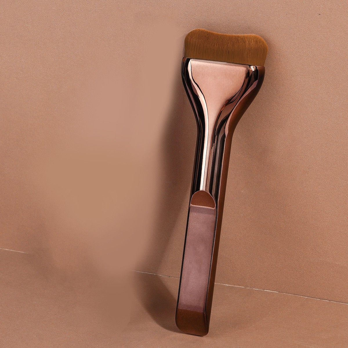Nuevo artículo repulsivo single ultra slim ensanchado lengua tipo fundación cepillo corrector sin marcas no comer polvo cabeza plana suave pelo belleza herramientas Specification image