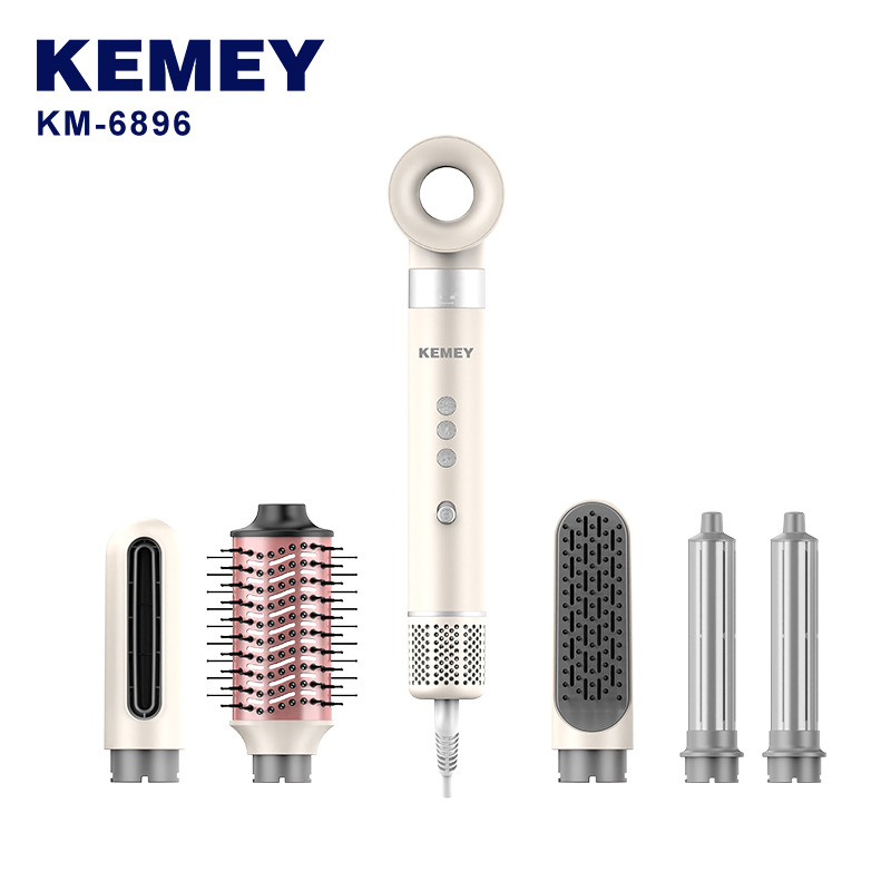 KEMEI nuevo secador multifuncional transfronterizo de alta velocidad secador de pelo de alta potencia no daña secador de pelo
