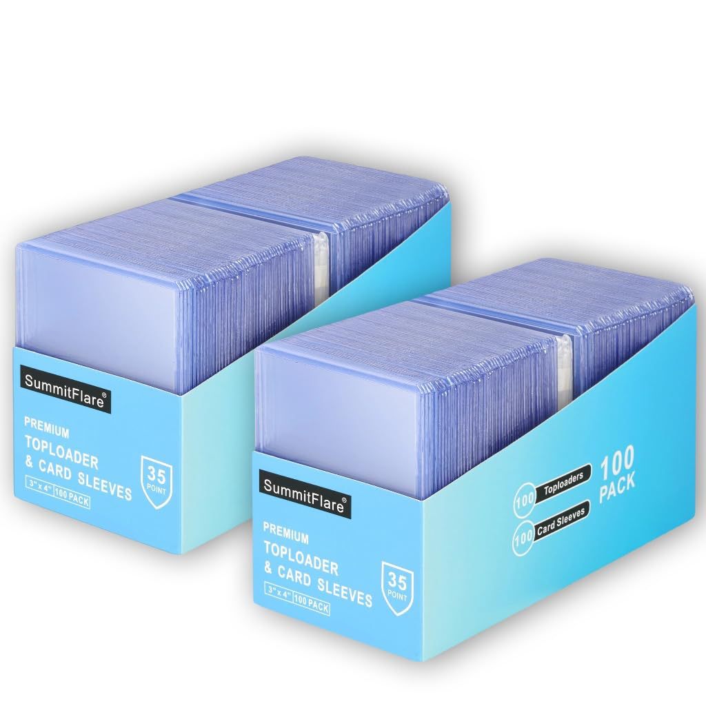 PVC transparent hard card sleeve, color box set, double-sided laminated Yu-Gi-Oh! Card sleeve, card film combination card storage and protection case Item Picture