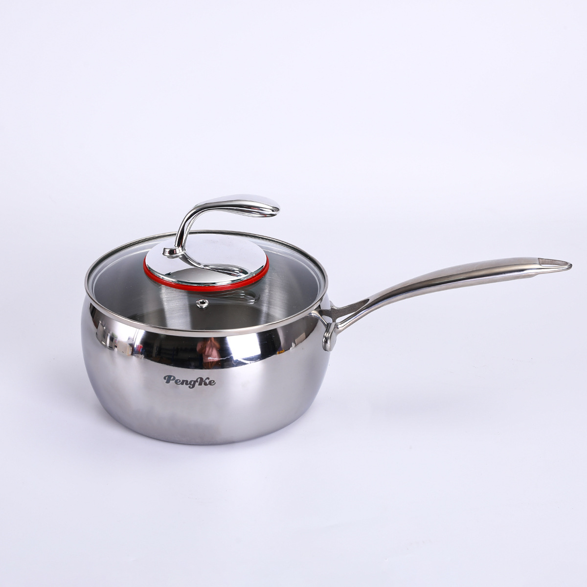 316 stainless steel milk pot, home warm milk instant noodle stewing pot, baby food pot, Japanese snow flat pot, large belly soup pot in stock Application Scenario