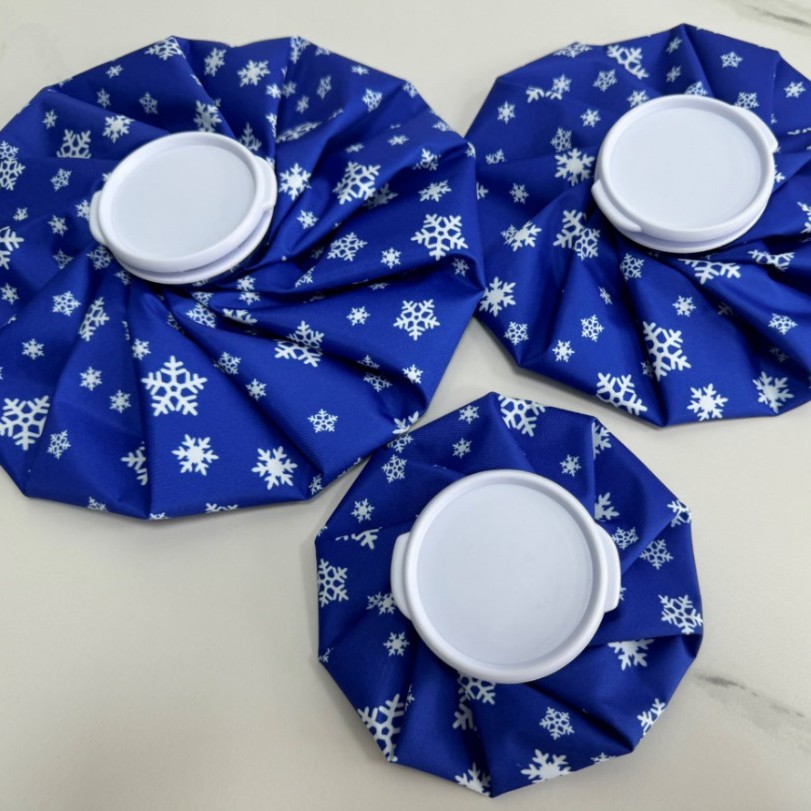 Blue background, white Popsicle, snowflake cloth ice packs, 6.9.11-inch ice packs sold directly from the manufacturer
