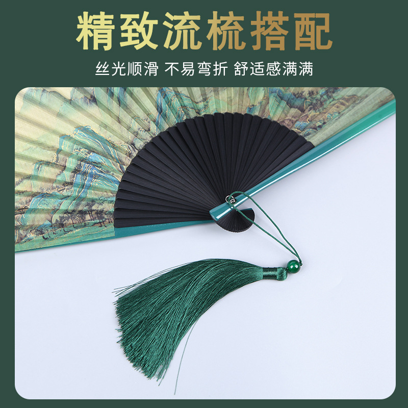 扇子/折叠扇/檀木扇/扇子礼盒/扇袋细节图