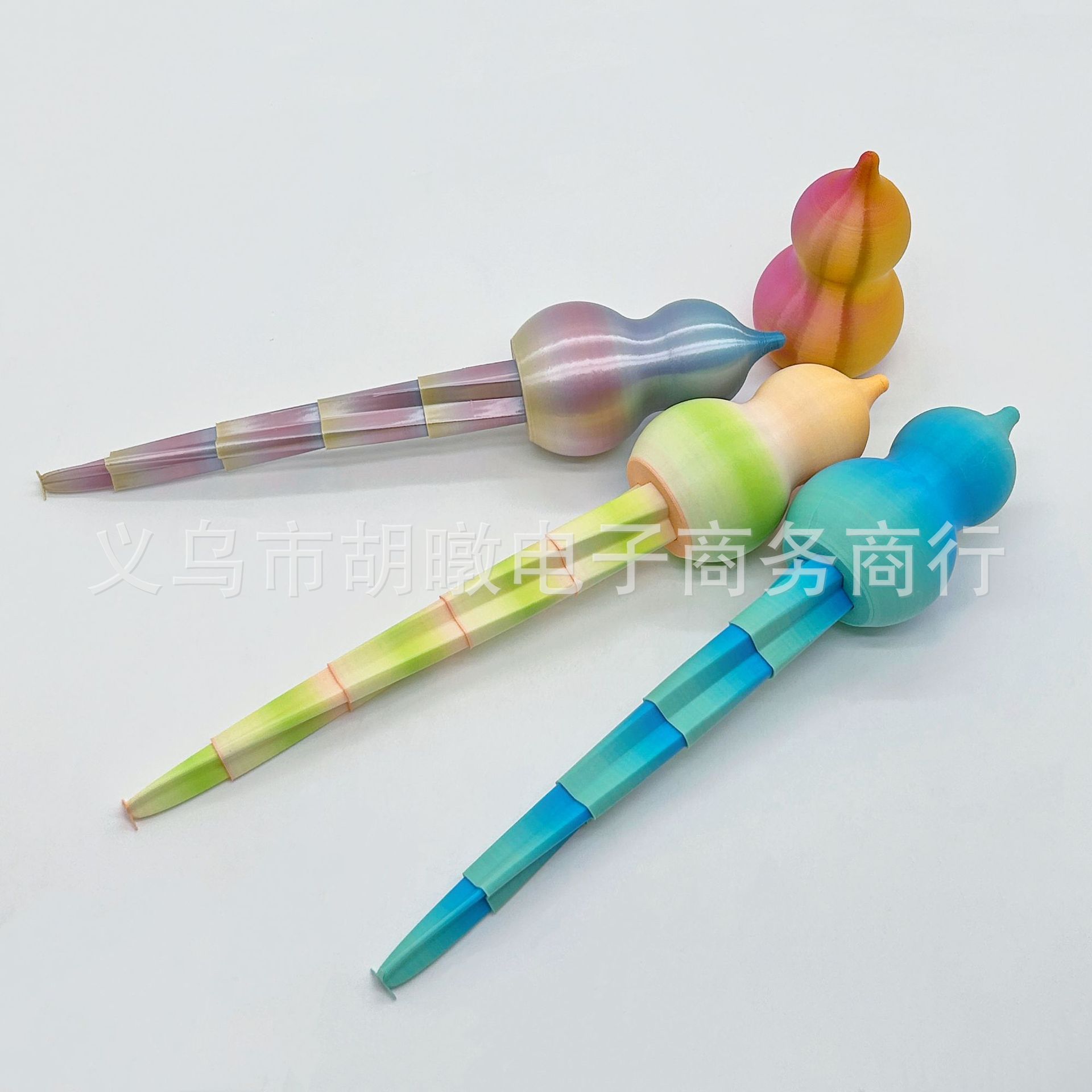 Wholesale 3d printed colorful gourd spinning fun Stress-relieving creative toys for children, stretching and rotating toys Application Scenario
