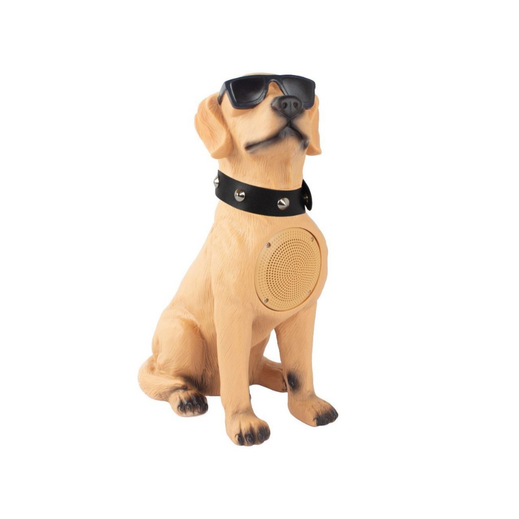 The CH-M122 dog-shaped Bluetooth speaker is an outdoor audio system that can sing when connected to headphones but not to Bluetooth Specification image