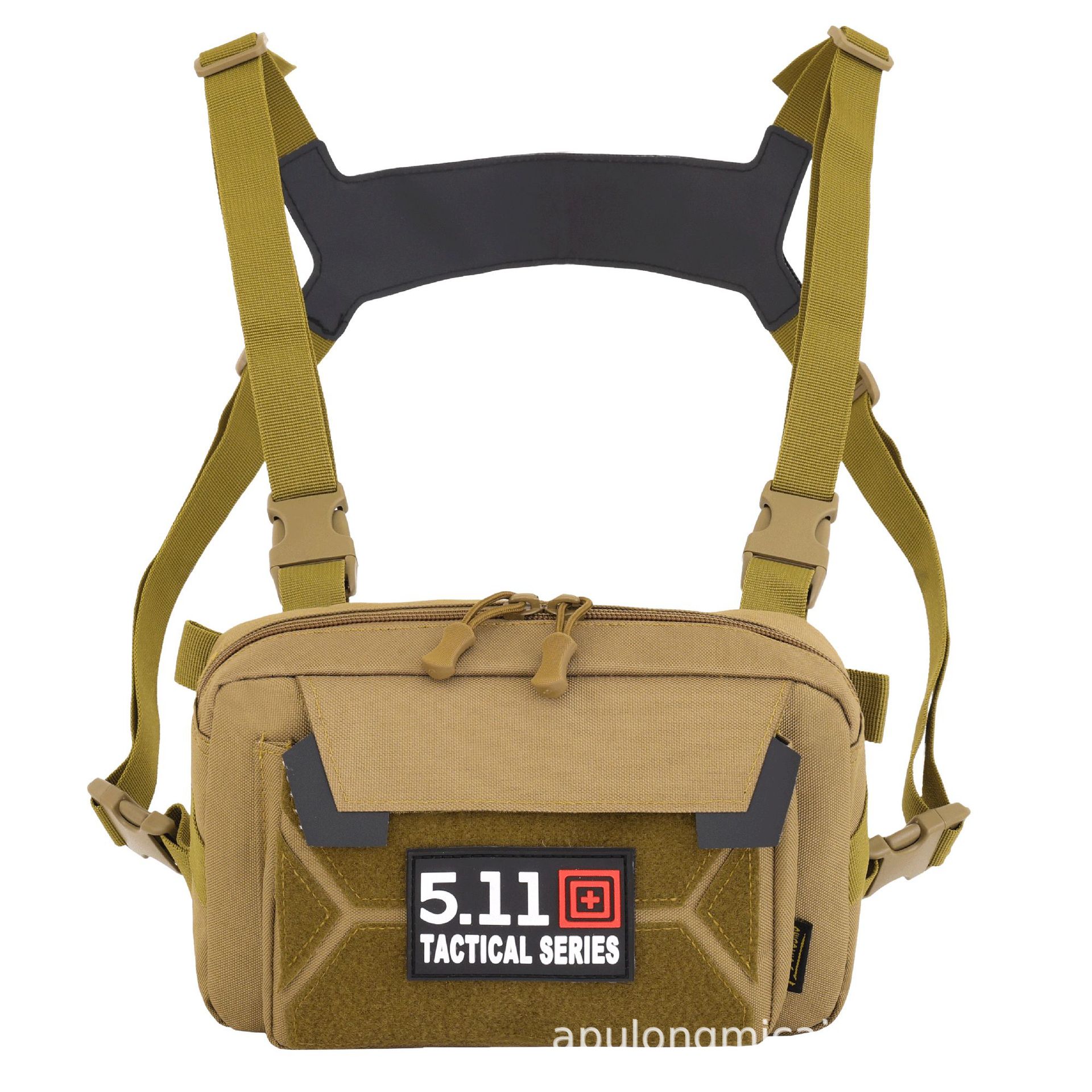 Black tactical backpack tactical vest with built-in breathable insert plate outdoor backpack strap Specification image
