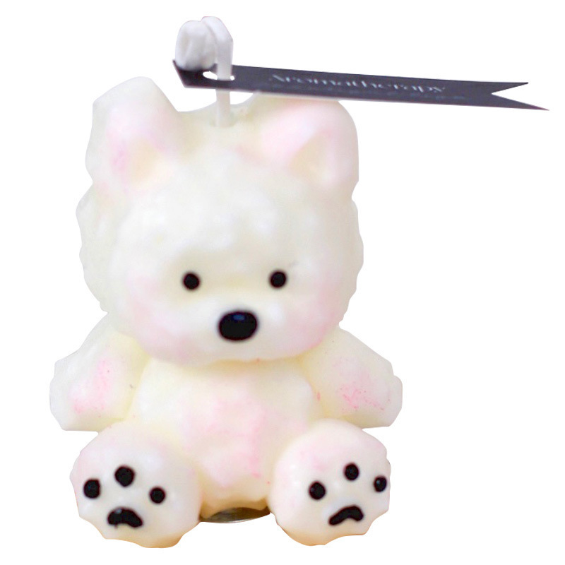 West highland velas perfumadas cera mezclada hecha a mano forma de oso acompañante regalos prácticos pequeños regalos velas perfumadas tazas Item Picture