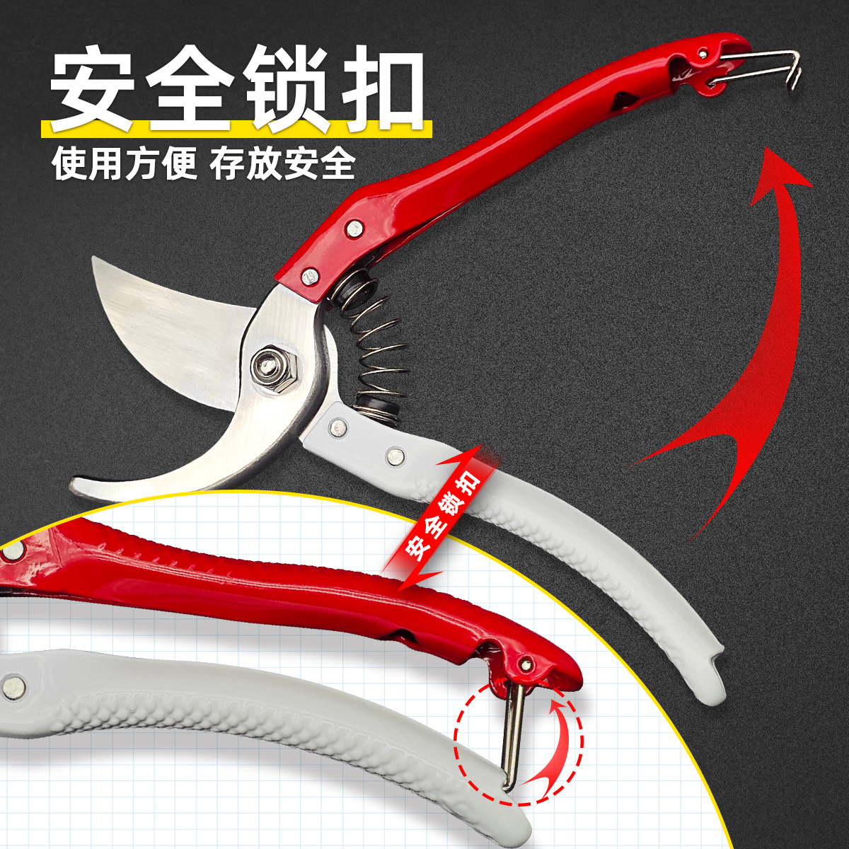 Holsen high-carbon steel professional roadside pruning shears, heavy-duty flower-patterned handle garden and gardening shears factory direct sales Application Scenario