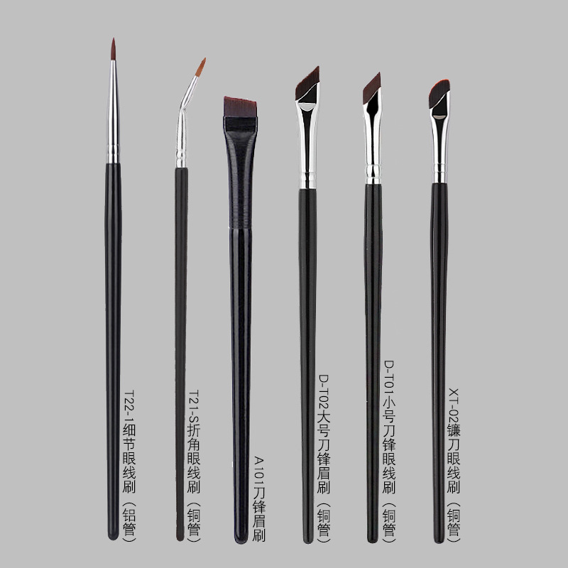 Cross-border hot Amazon 6-piece eyeshadow set brush, eye makeup brush, nose shadow brush, eye makeup eyebrow brush, detail brush Item Picture