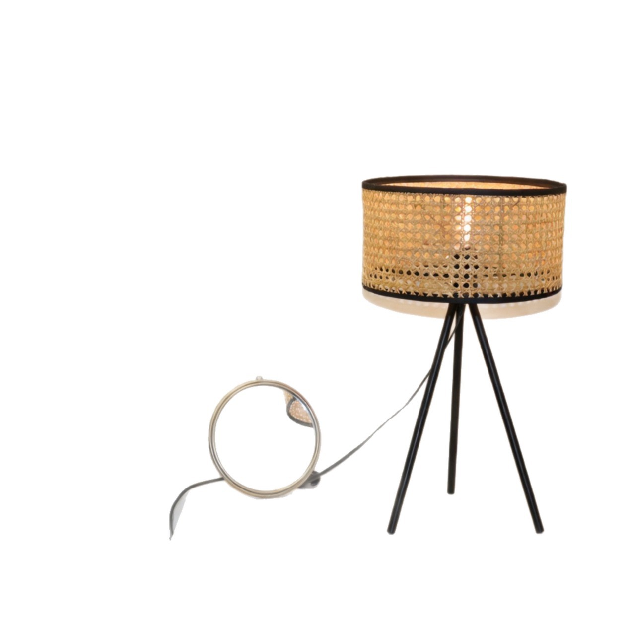 Japanese-style vintage rattan art, Nordic bedroom, dining room, living room, hand-woven, popular homestay, hotel front desk, decorative lighting fixtures Item Picture