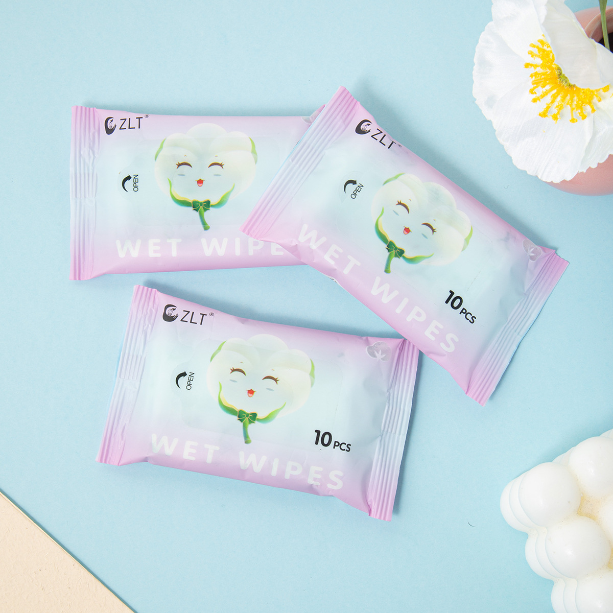 Clean Treasure Children's Mini Portable Wet Wipes, wholesale of Student small packages, disposable mini portable small packs of wet wipes