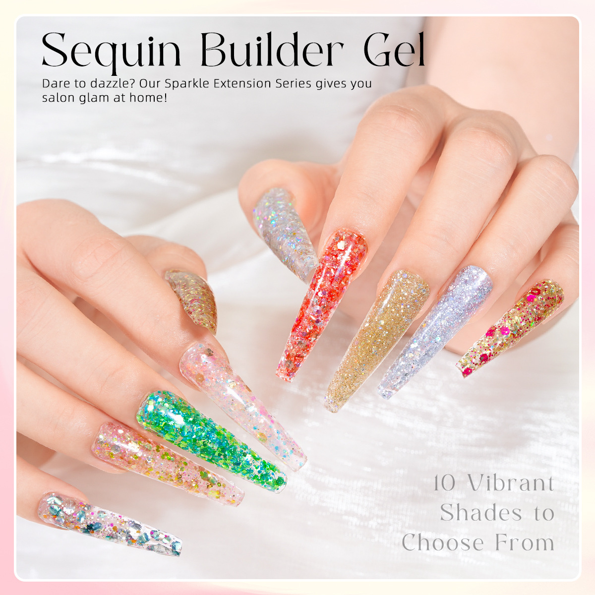 shanilak's new nail art construction extension gel model Phototherapy gel without paper tray 30ml cross-border crystal extension gel poly gel Specification image