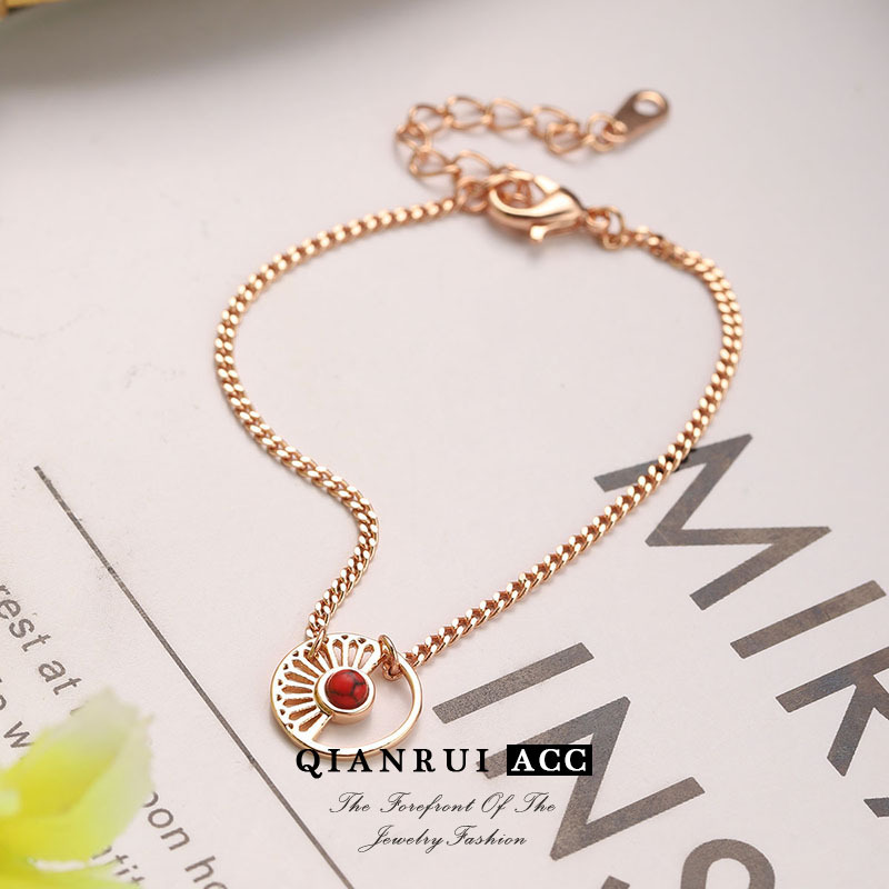 A best-selling cross-border Amazon accessory from Europe and America: titanium steel collarbone chain, colorful zircon eye pendant necklace, French high-end