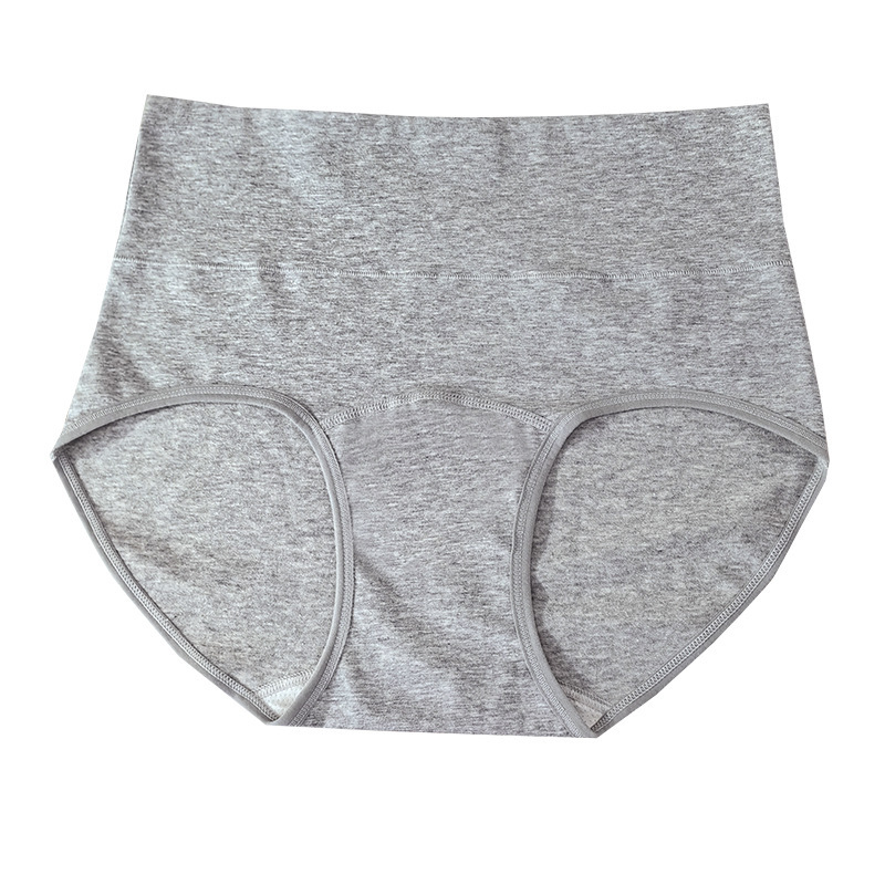 2025 New style pure cotton high-waisted underwear, summer skin-friendly, high-elasticity and soft pure cotton women's briefs wholesale from the manufacturer Item Picture