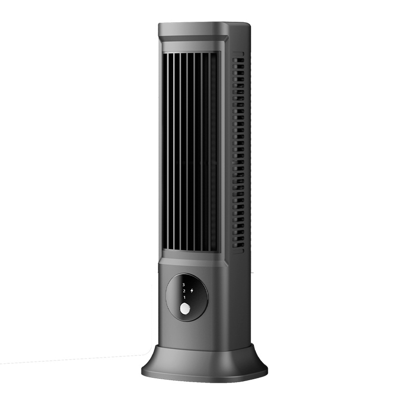 New desktop USB charging small fan, portable desktop office and home standing small bladeless tower fan Item Picture