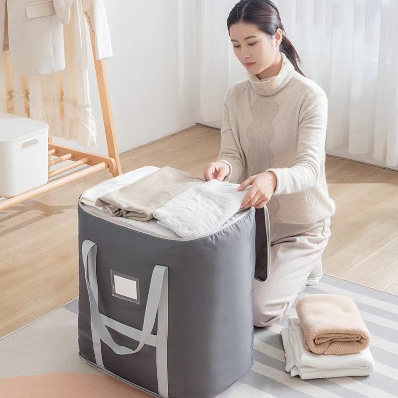 Oxford cloth clothing and quilt storage bags, large-capacity travel storage and organization bags, waterproof, moisture-proof, washable moving bags details Picture