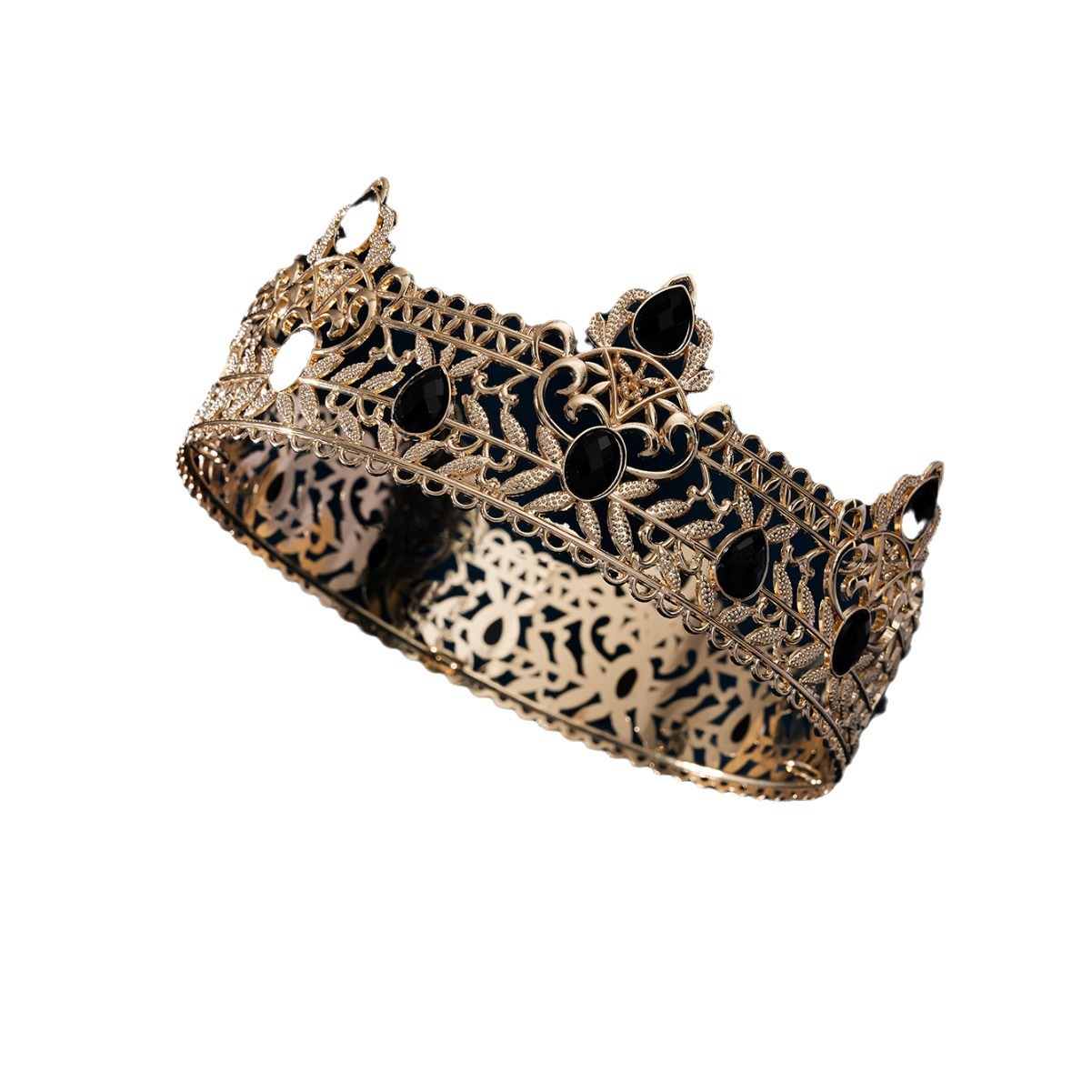 Diamond jewelry, cake crown, adult birthday party, alloy crown, princess wedding dress, hair accessory, bride's headwear Item Picture