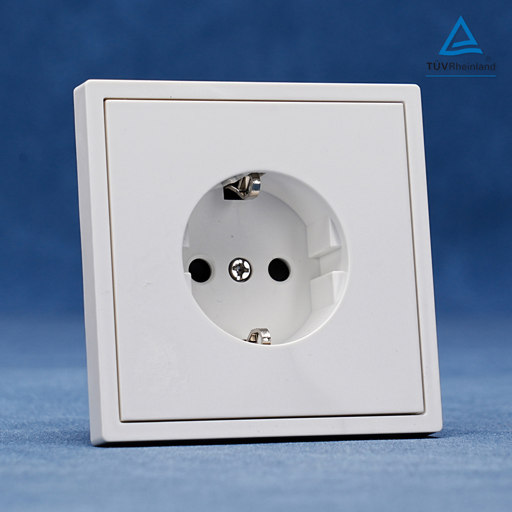 新款大板Z系列欧规墙壁插座250V～16A欧标暗装德插CERoHS认证