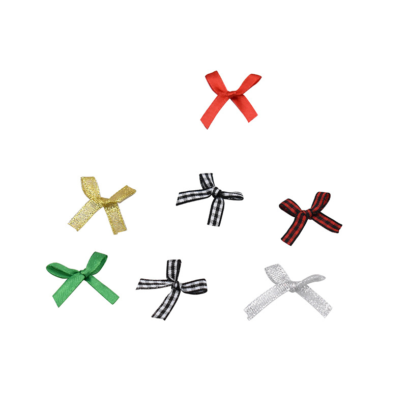 Wholesale of clothing accessories, underwear, plush toys, accessories, small bows, bagged in multiple colors and styles, hand-tied bows Item Picture