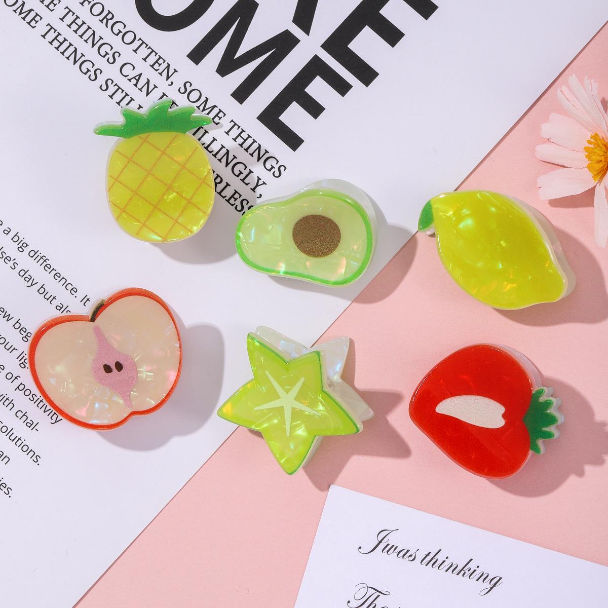 串花藤吊/食玩摆件对对碰/仿真水果吊坠/水果盲袋/台球杆巧克粉细节图