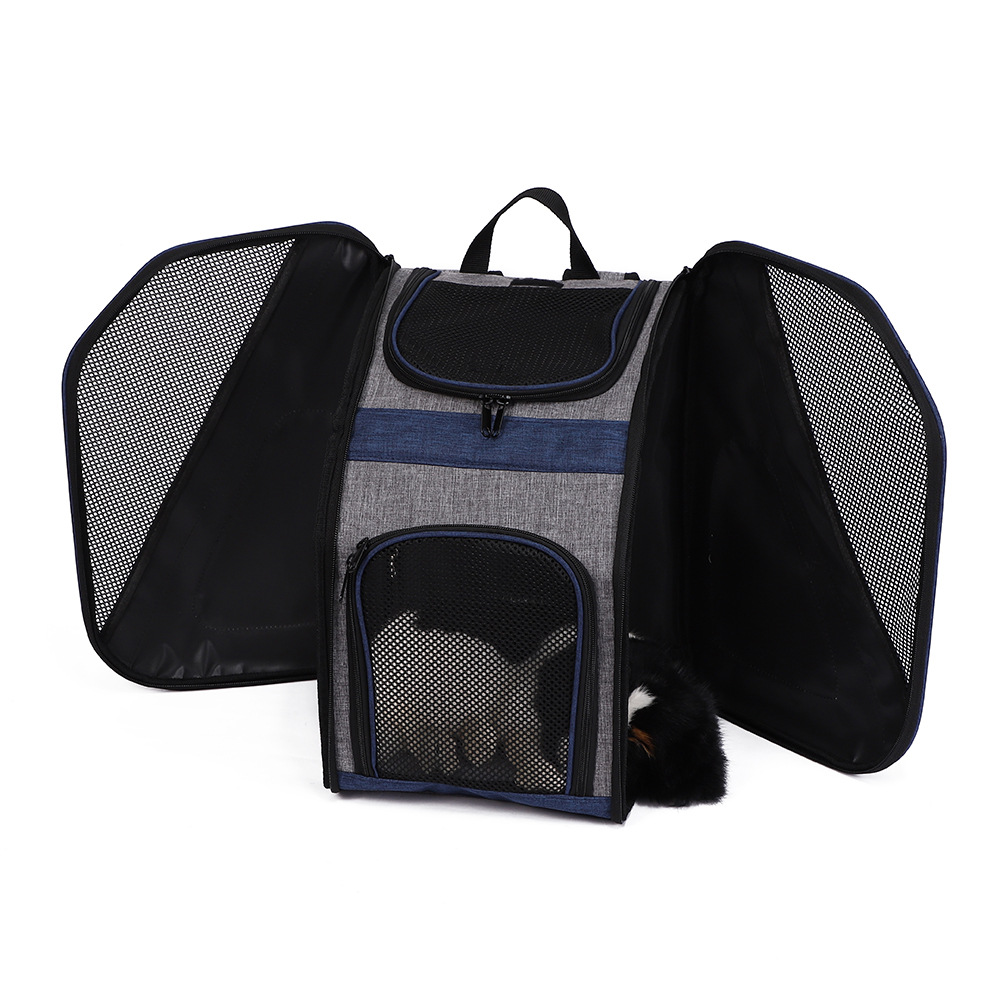 宠物包/大猫背包/便携式猫猫包/宠物拉杆包/便携猫包白底实物图