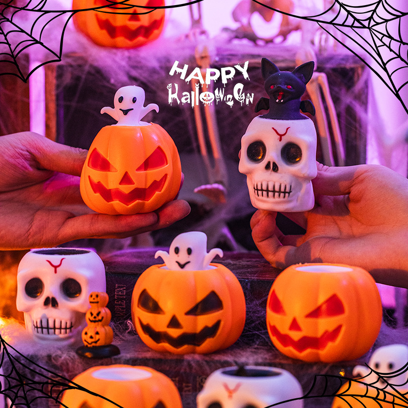 Halloween funny pumpkin head pinching fun to relieve stress, Ghost Festival party decoration, venting pranks, ghost toys Specification image