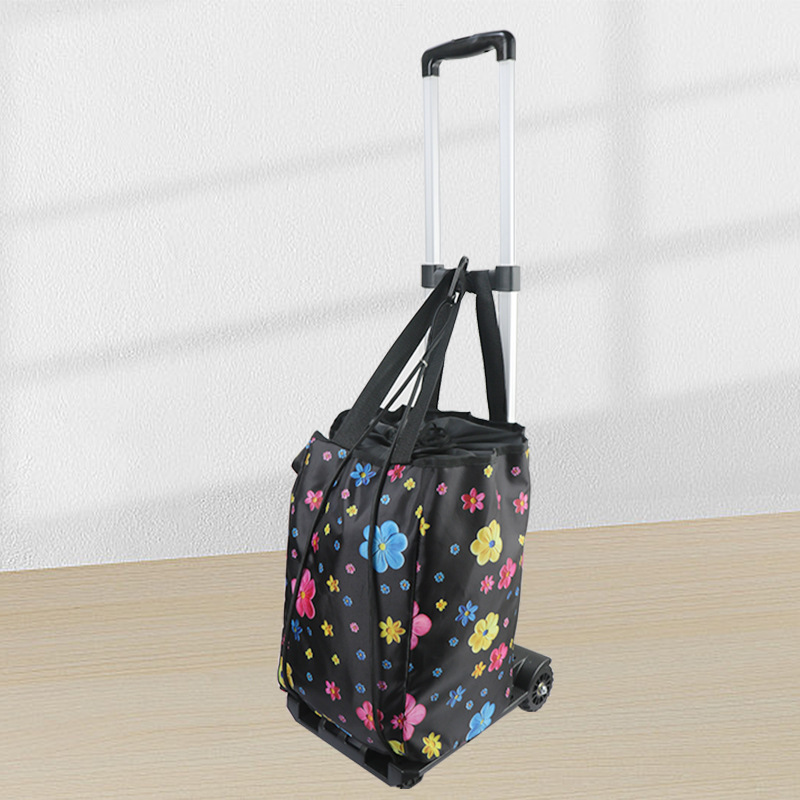 Household shopping cart, grocery shopping trolley, lightweight folding swivel wheel trolley, insulated bag, supermarket shopping cart wholesale Application Scenario