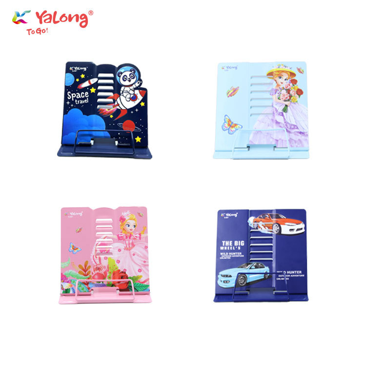 Yalong Cross-border 2024 New Modern Metal desk Stand, bookshelf, reading display board, children's learning tool details Picture