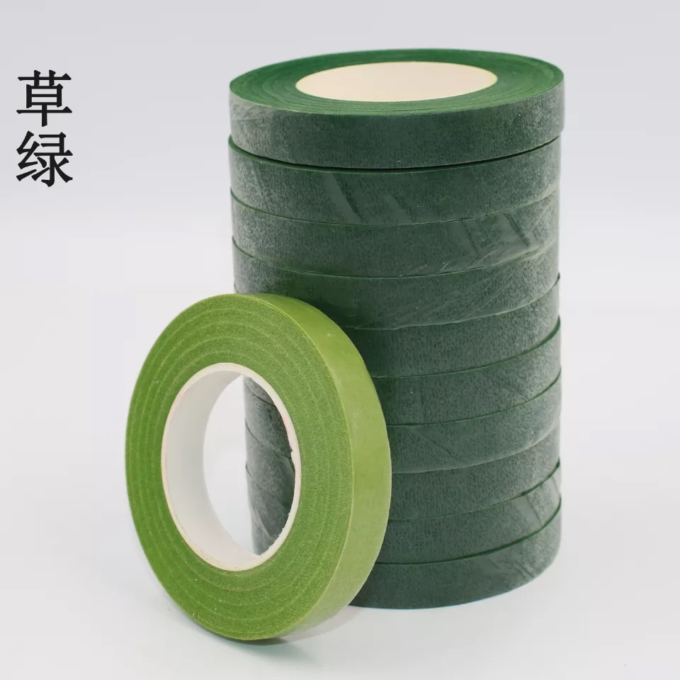 Handmade floral art tape, diy green tape, flower paper, simulated flower tape, simulated plant wrapping flower stem tape, paper full figure