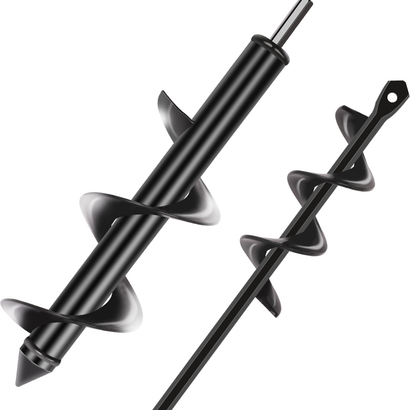 Ground drill bit, garden spiral drill bit set, hand drill, loosening soil, digging pits, planting seedlings, drilling, garden soil, digging pits Item Picture