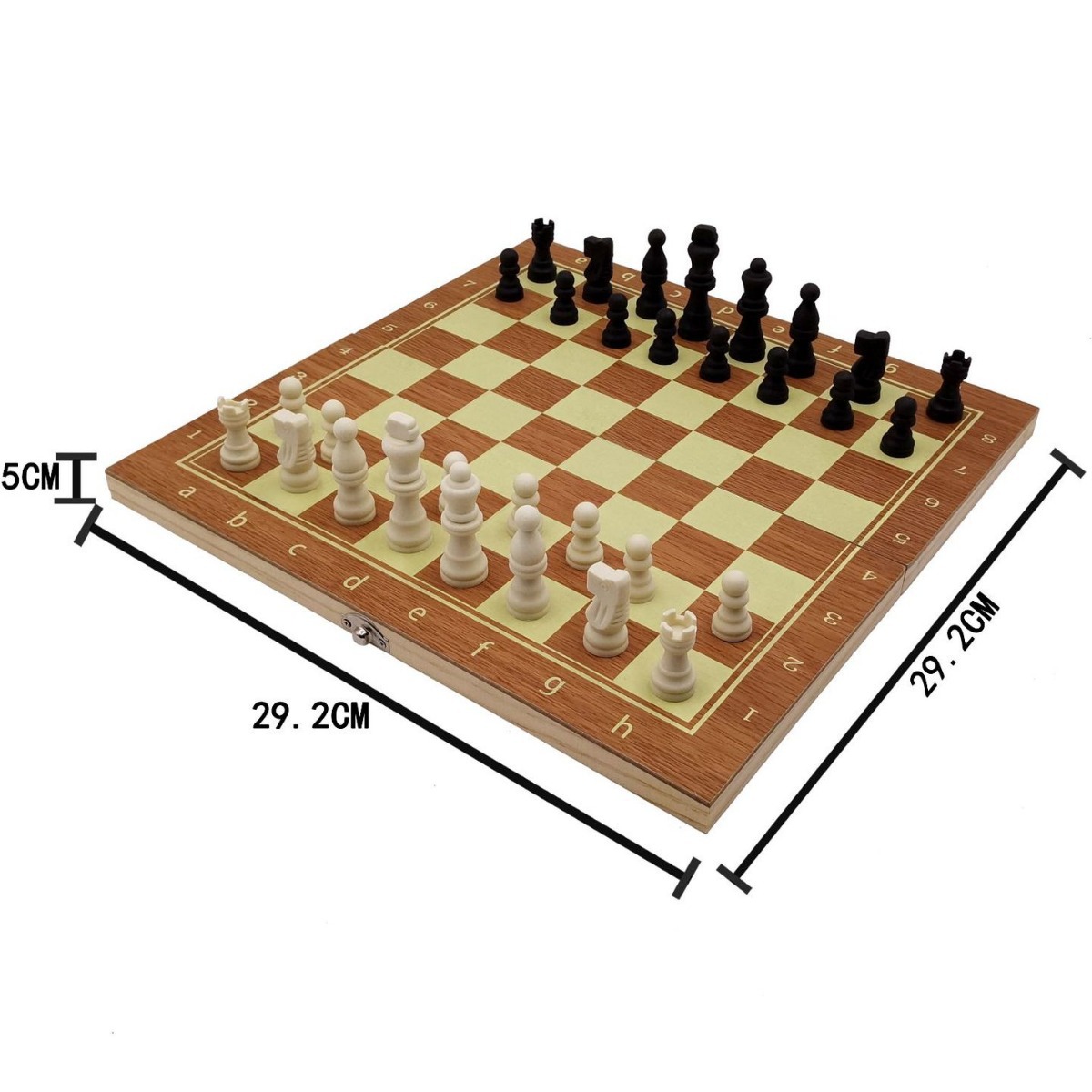 厂家直销象棋国际象棋套装棋子棋盘木盒标准比赛可折叠棋盘29公分