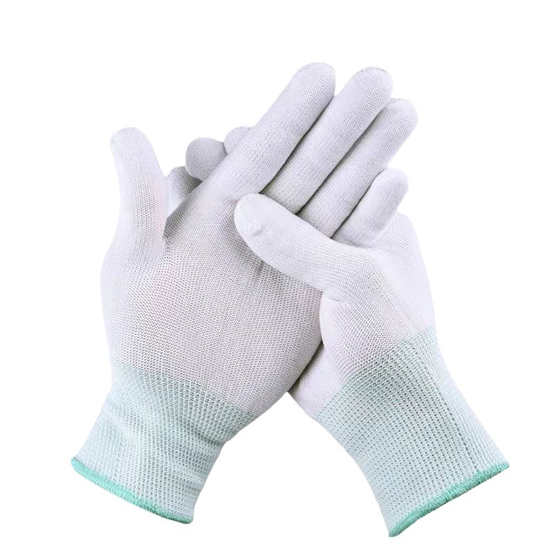 Wholesale ultra-thin nylon gloves from the manufacturer, breathable, skin-friendly, work and labor protection, elastic white, anti-slip, wear-resistant for work Item Picture