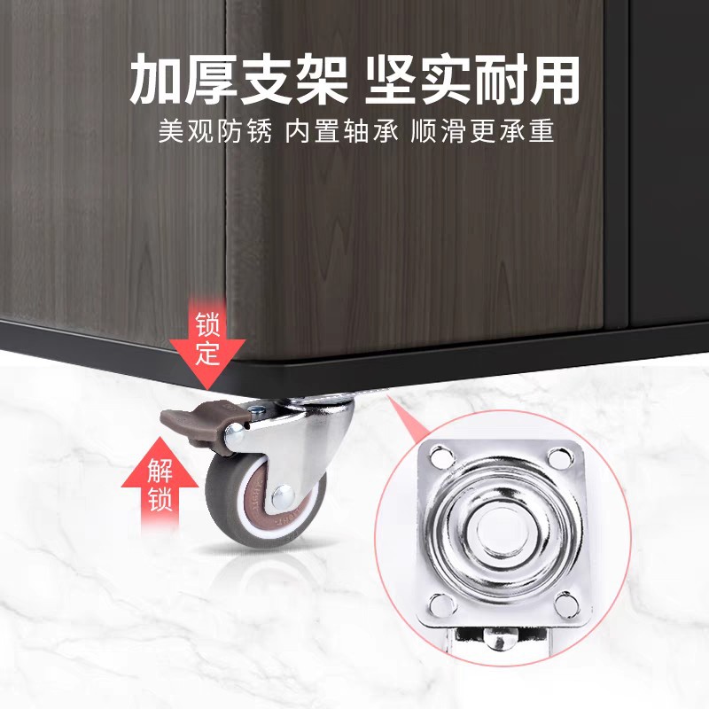Universal wheels, tea table casters, TPR wheels, handcart wheels, trays, flower stands, universal wheels, furniture, small wheels, pull-out baskets details Picture