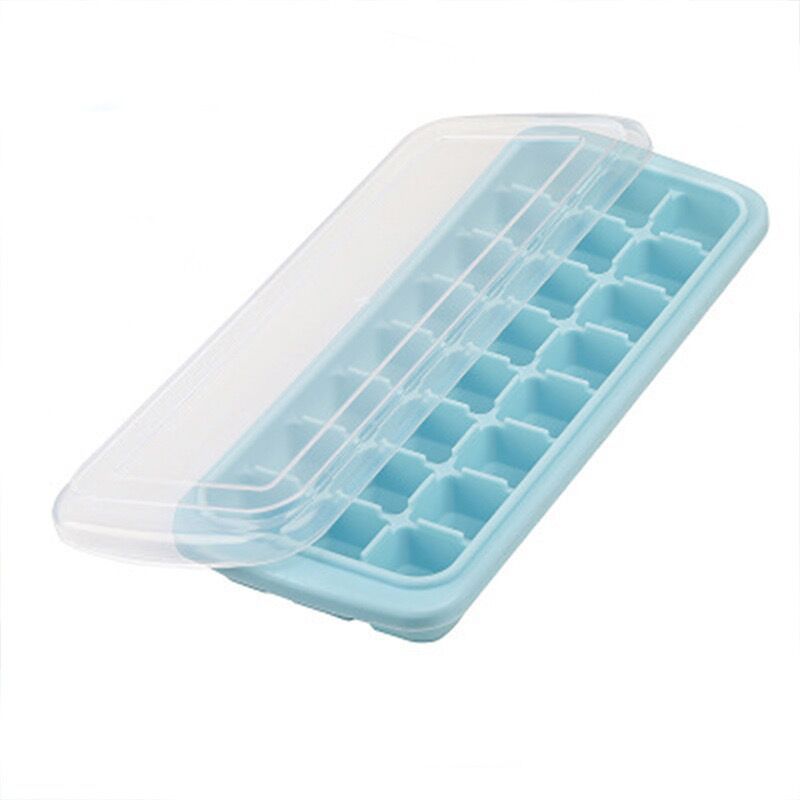 Soft silicone ice cube trays, 36-compartment and 24-compartment ice cube trays with LIDS, ice hockey molds, home, bar, coffee shop ice makers, food Item Picture