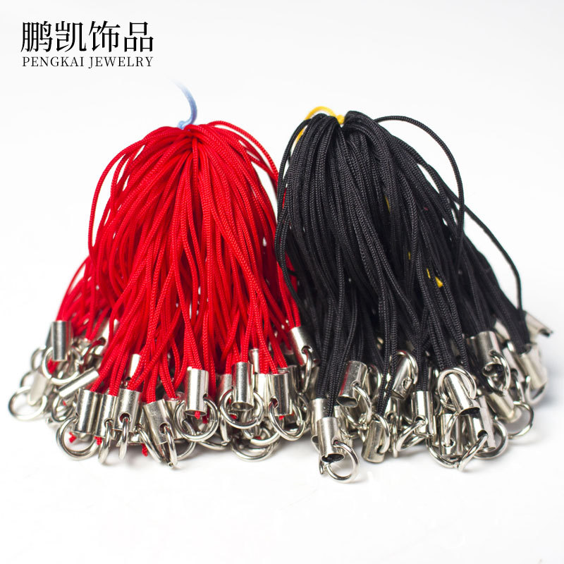 Handmade diy jewelry accessories, single-loop mobile phone woven small lanyard, colorful doll lanyard, toy lanyard Application Scenario