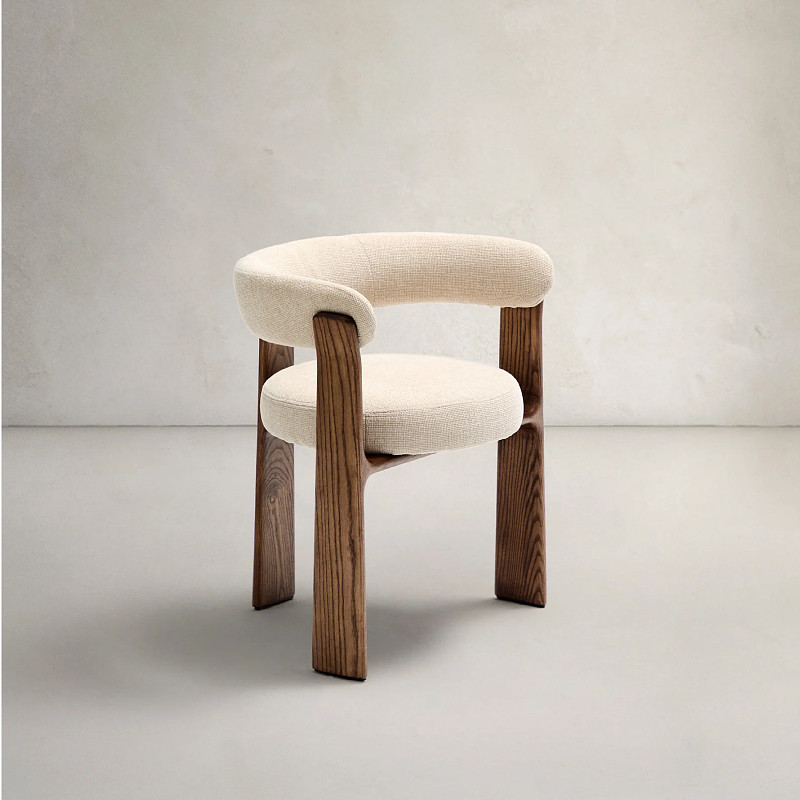 Star Factory wholesals vintage solid wood home dining chairs, designer makeup chairs, coffee shop and homestay backrest leisure chairs, and wabi-sabi style study chairs Specification image