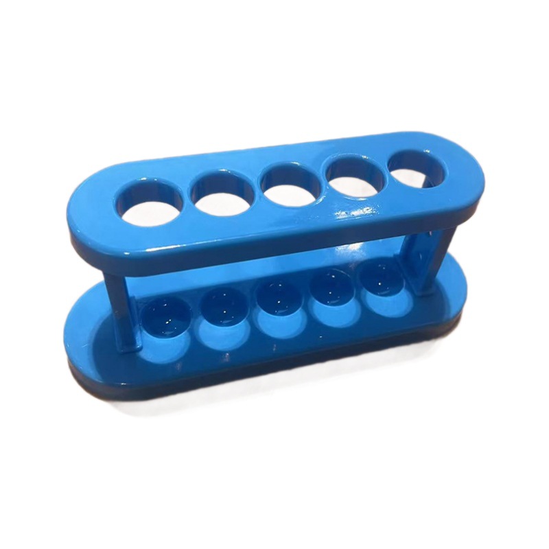 Children's science experiment 5-hole test tube rack material package, plastic test tube rack, chemical accessories, kindergarten teaching AIDS and toys Item Picture