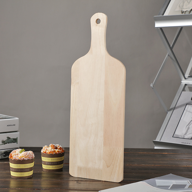 披萨盘托盘家用烘焙工具烤盘原木披萨盘面包蛋糕木板托长方形盘子