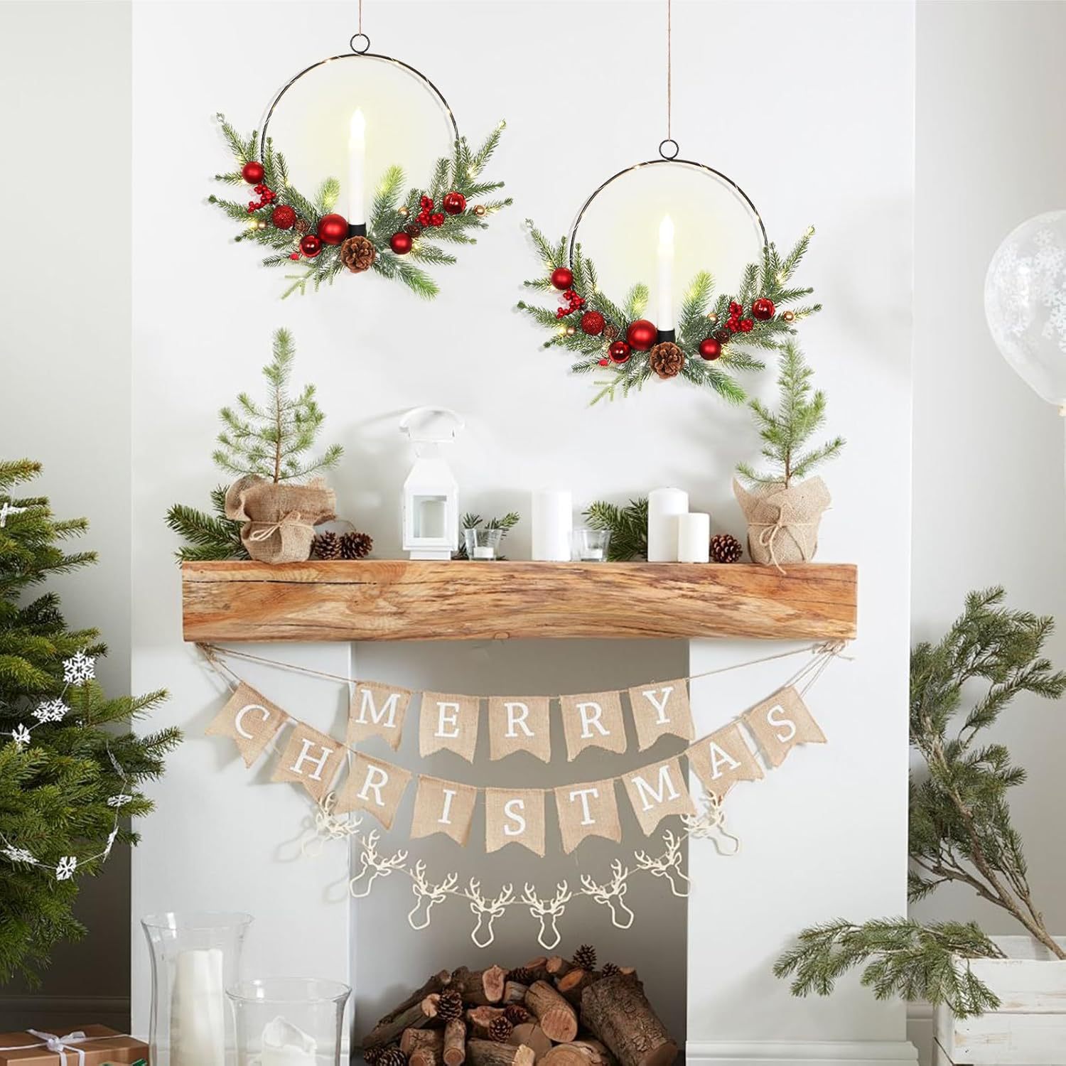 圣诞树苹果袋/圣诞配件/平安果礼盒/汽车圣诞鹿角/圣诞树圣诞用品产品图